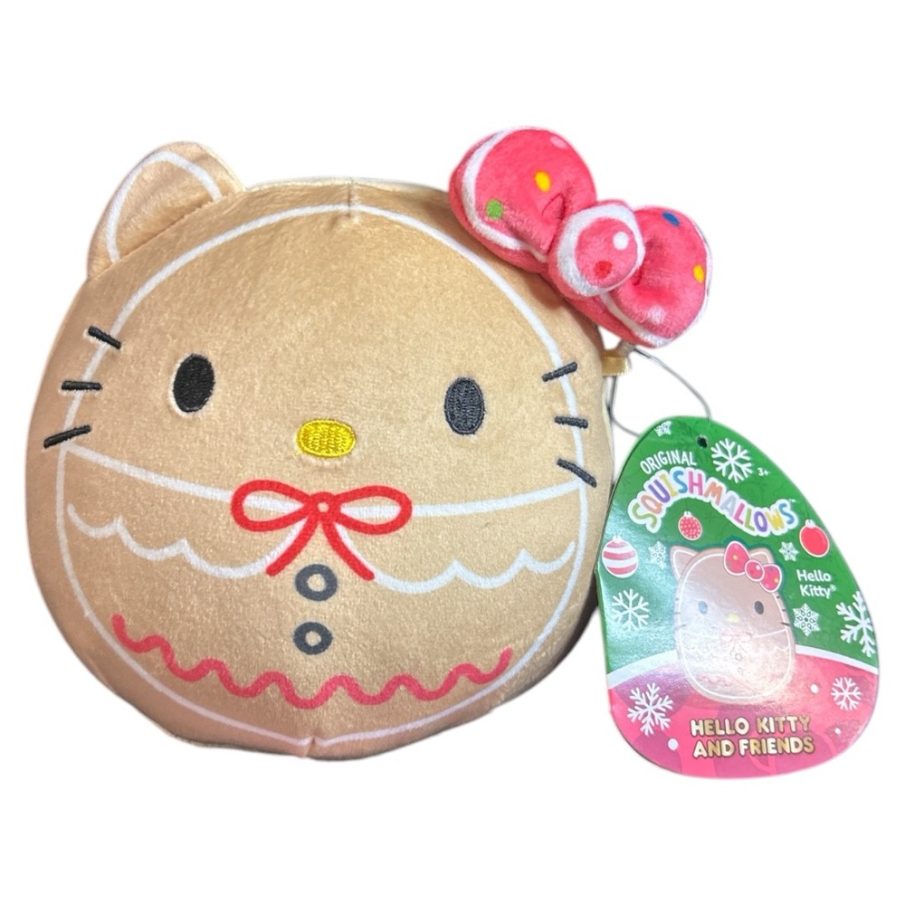 Squshmallows Holiday Hello Kitty Gingerbread  5”